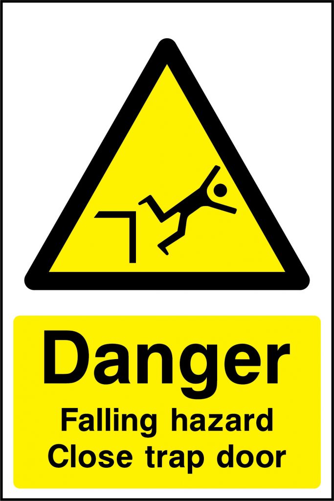 Falling For Danger Ch 20 Danger falling hazard - Construction / Site Safety > Warning - We Do