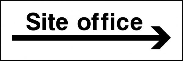 Site office right sign