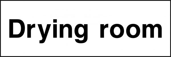 Drying room sign