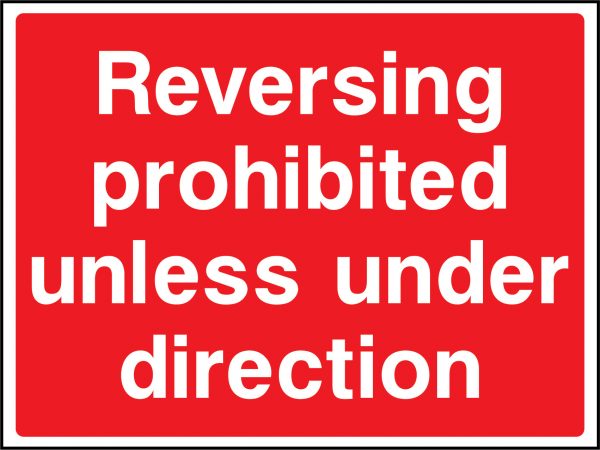 Reversing prohibited sign