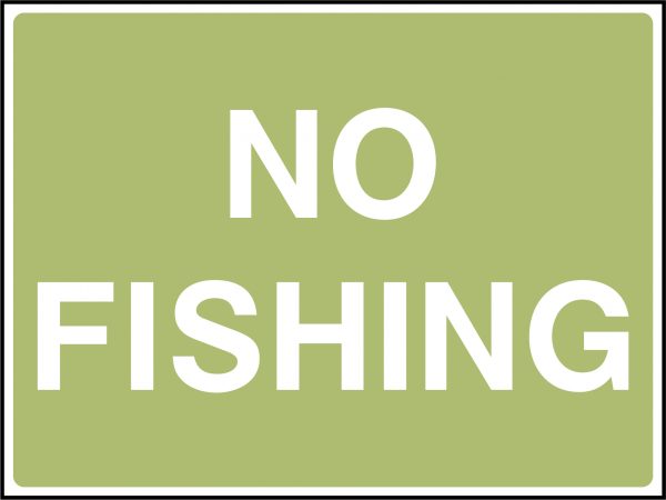 No fishing sign