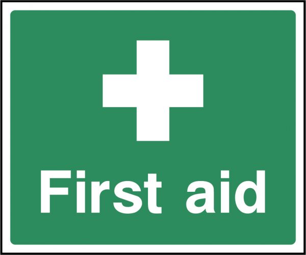 Smaller first aid sign
