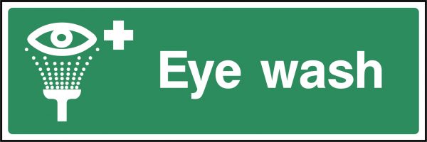 Eye wash sign