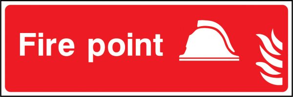 Fire point horizontal sign