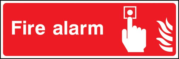 Fire alarm horizontal sign