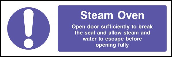 Steam oven sign