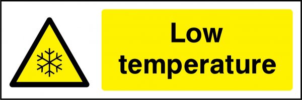 Low temperature sign