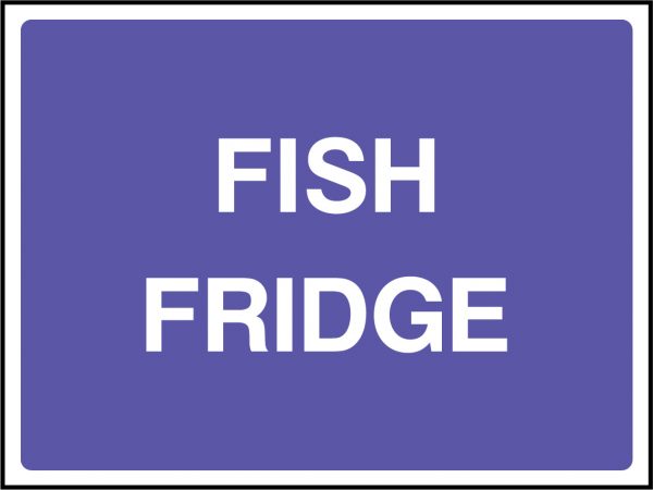 Fish fridge sign