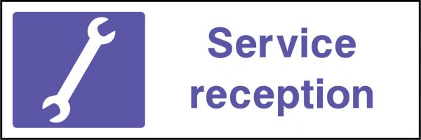 Service reception sign