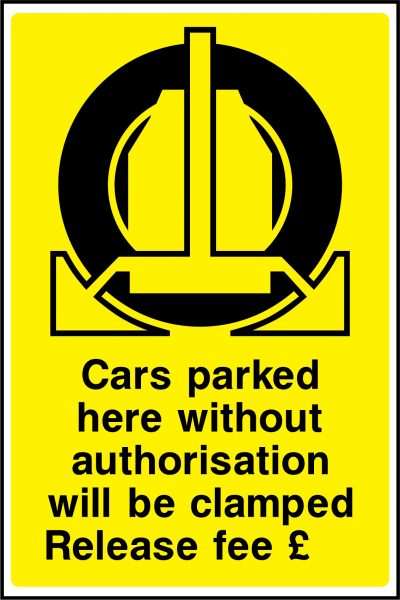 Warning Signs For Unauthorised Vehicles
