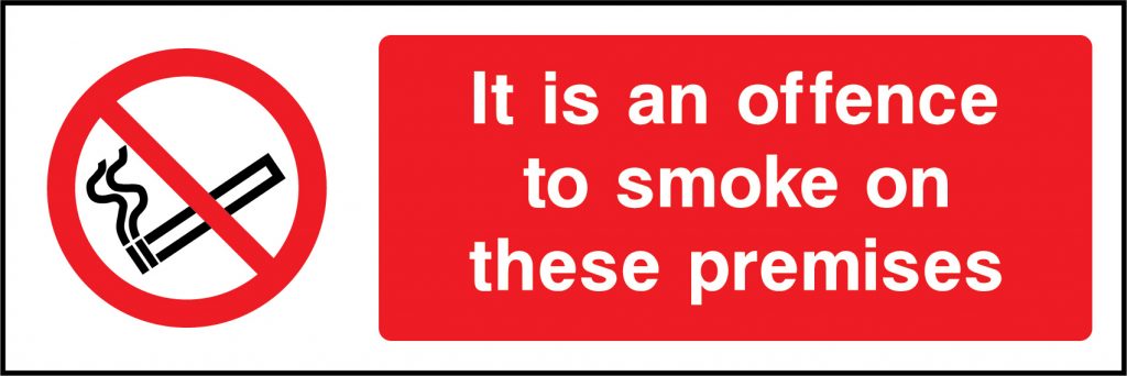 it-is-an-offence-to-smoke-on-these-premises-sign-prohibition-smoking