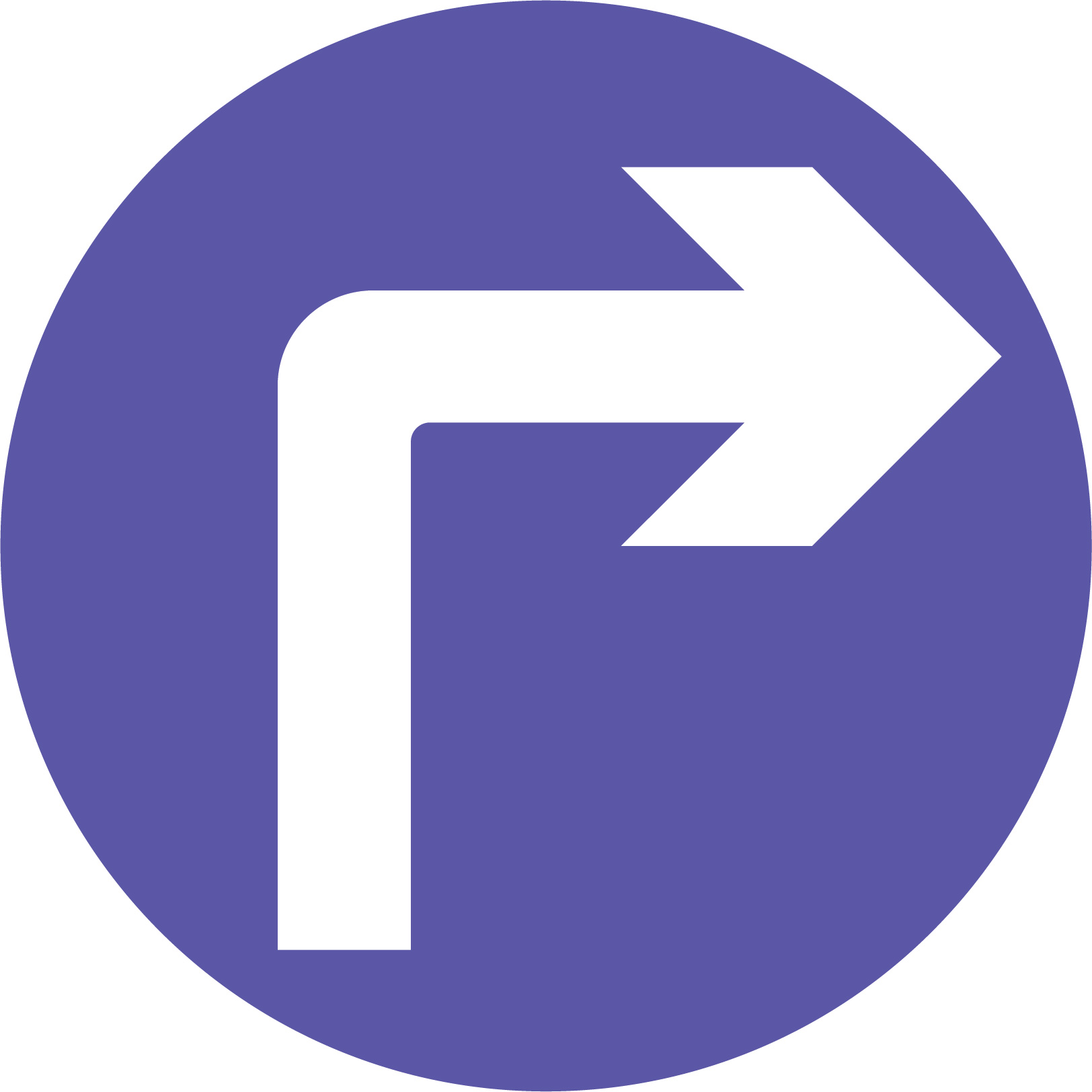 Road traffic Turn right ahead safety sign 