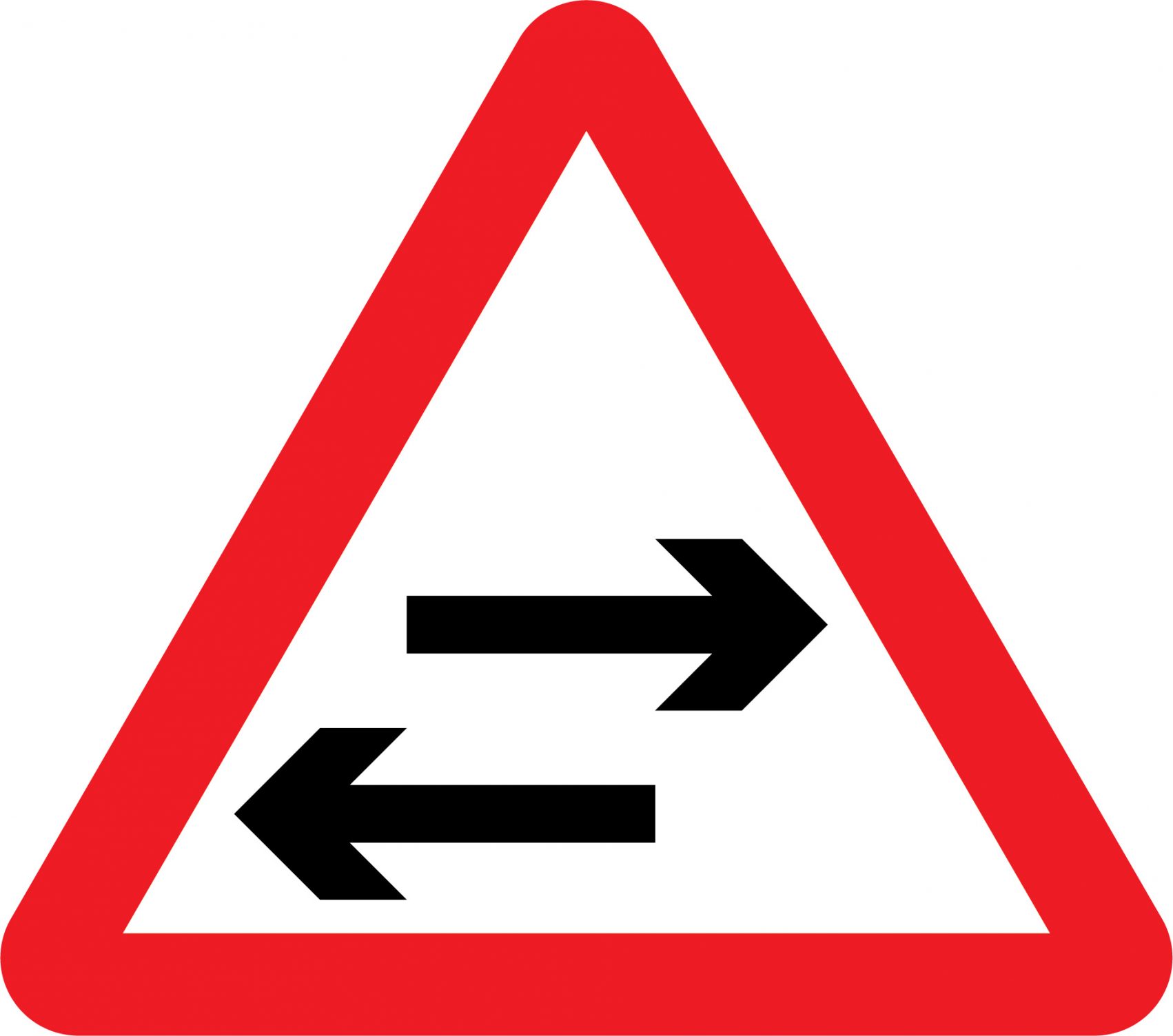 Two way traffic sign