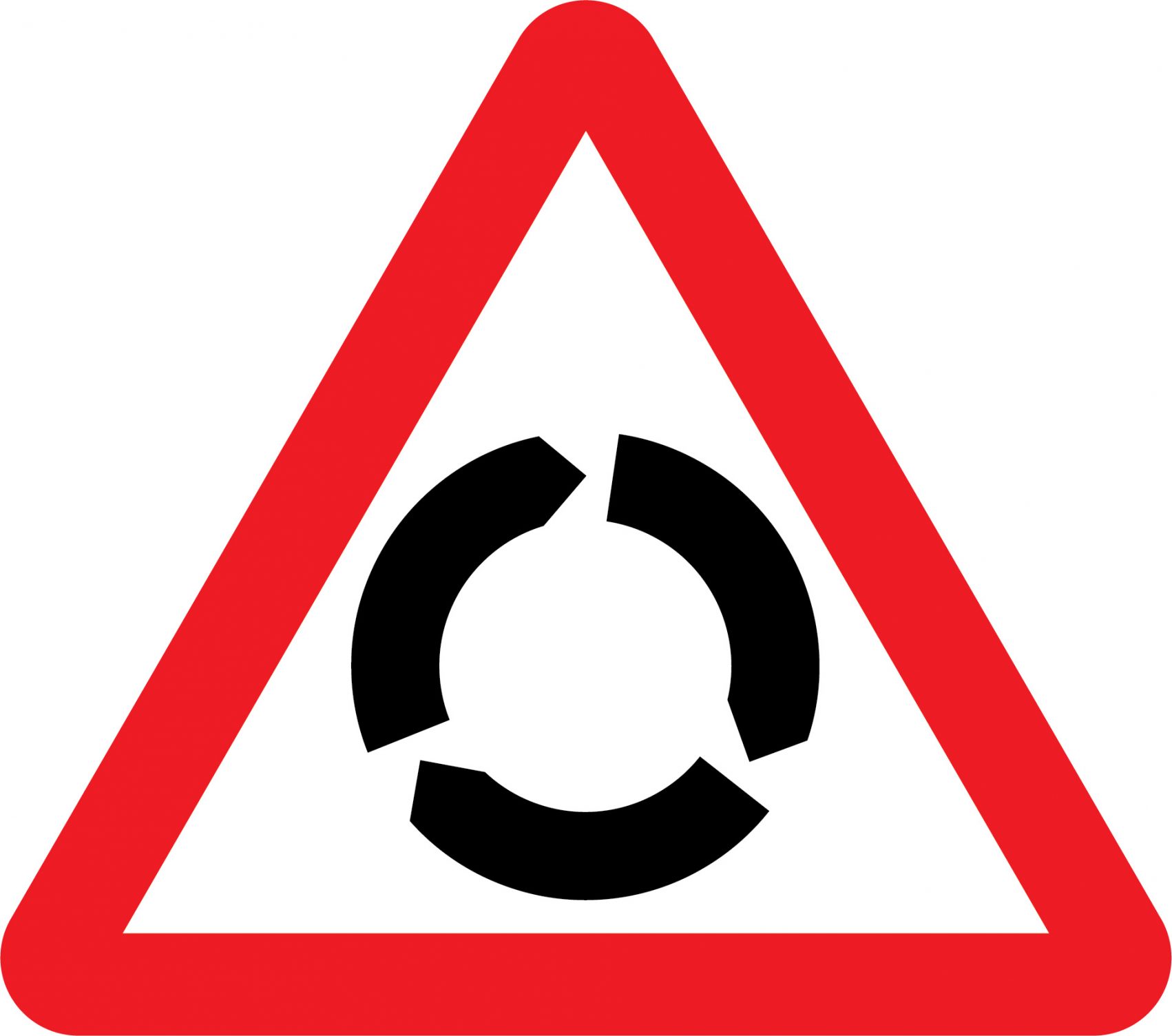 Roundabout road sign - Road Traffic Warning - We Do Safety Signs