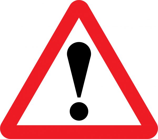 Other danger road sign