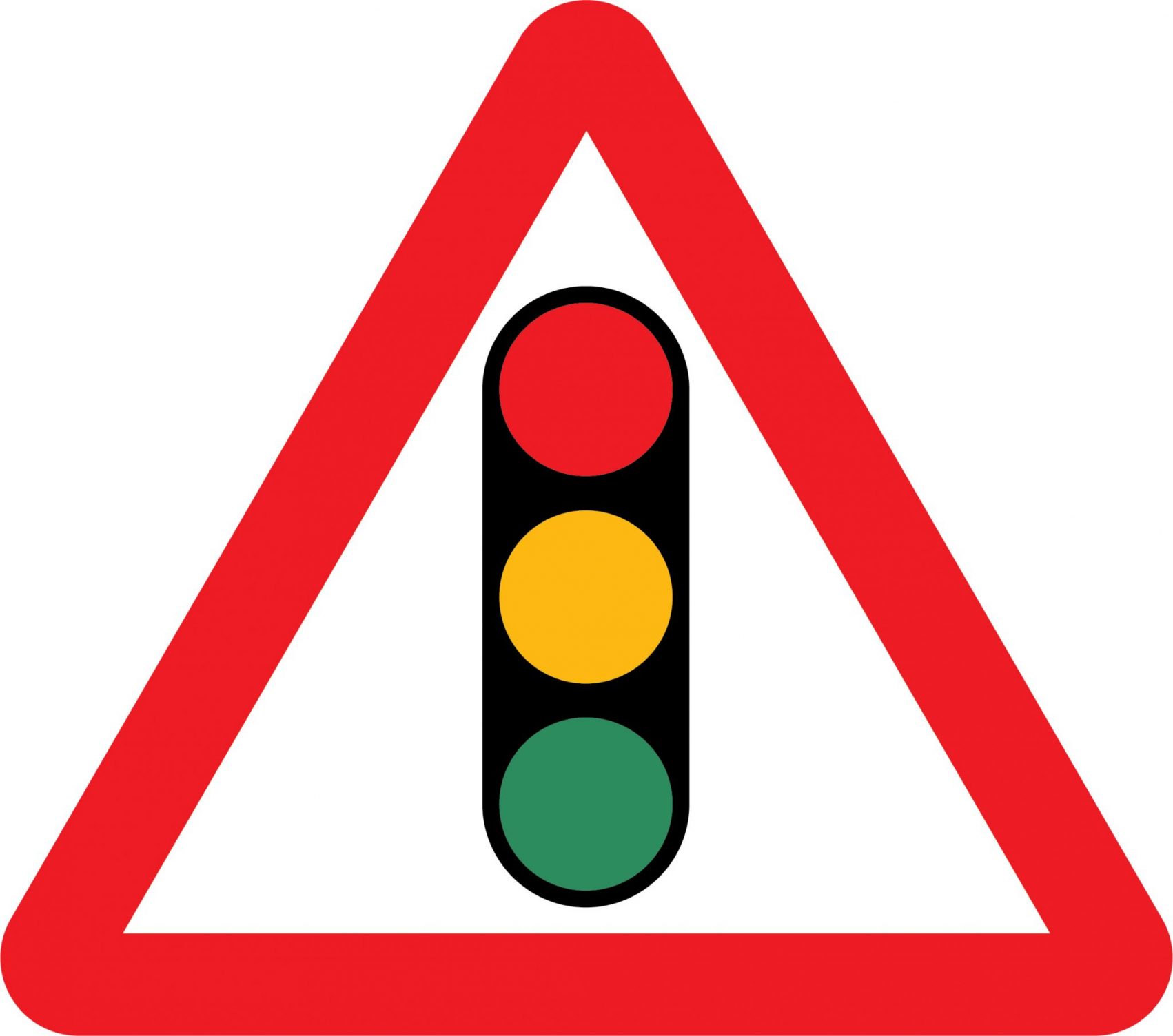 Traffic signals temporary road sign - Road Traffic Temporary Warning