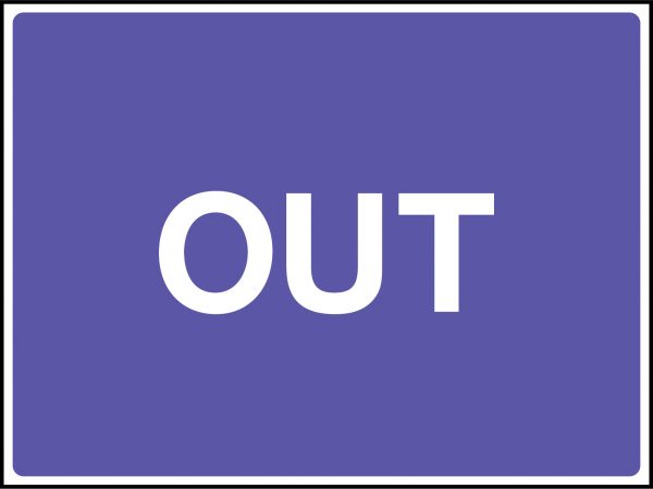 Out road sign