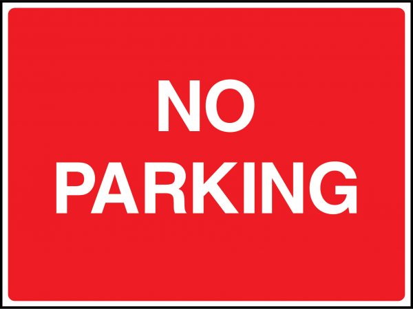 No parking road sign