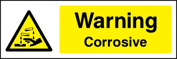 Warning corrosive sign