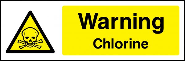 Warning chlorine sign