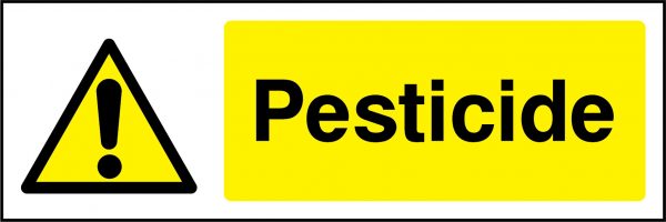 Pesticide sign