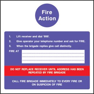 Fire action do not replace receiver sign | Wedosafetysigns | fire safety signage | health and safety signage | ACP | Corrugated Plastic | Rigid PVC | Self Adhesive Vinyl